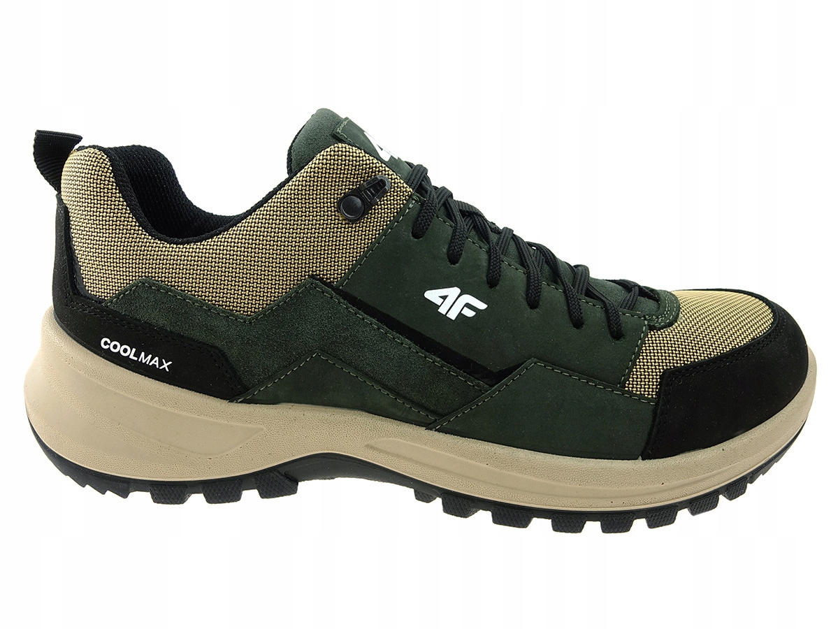 Półbuty trekking 4F OBML261 khaki, beż skóra 41