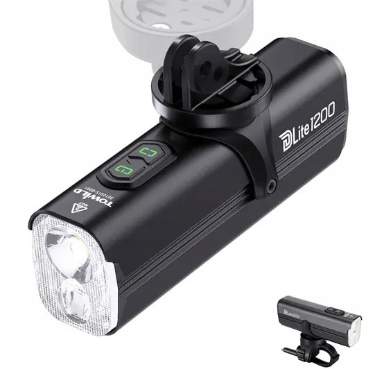 Přední světlo Towild DLite1200, dvojitá Led dioda, 4000 mAh, powerbanka
