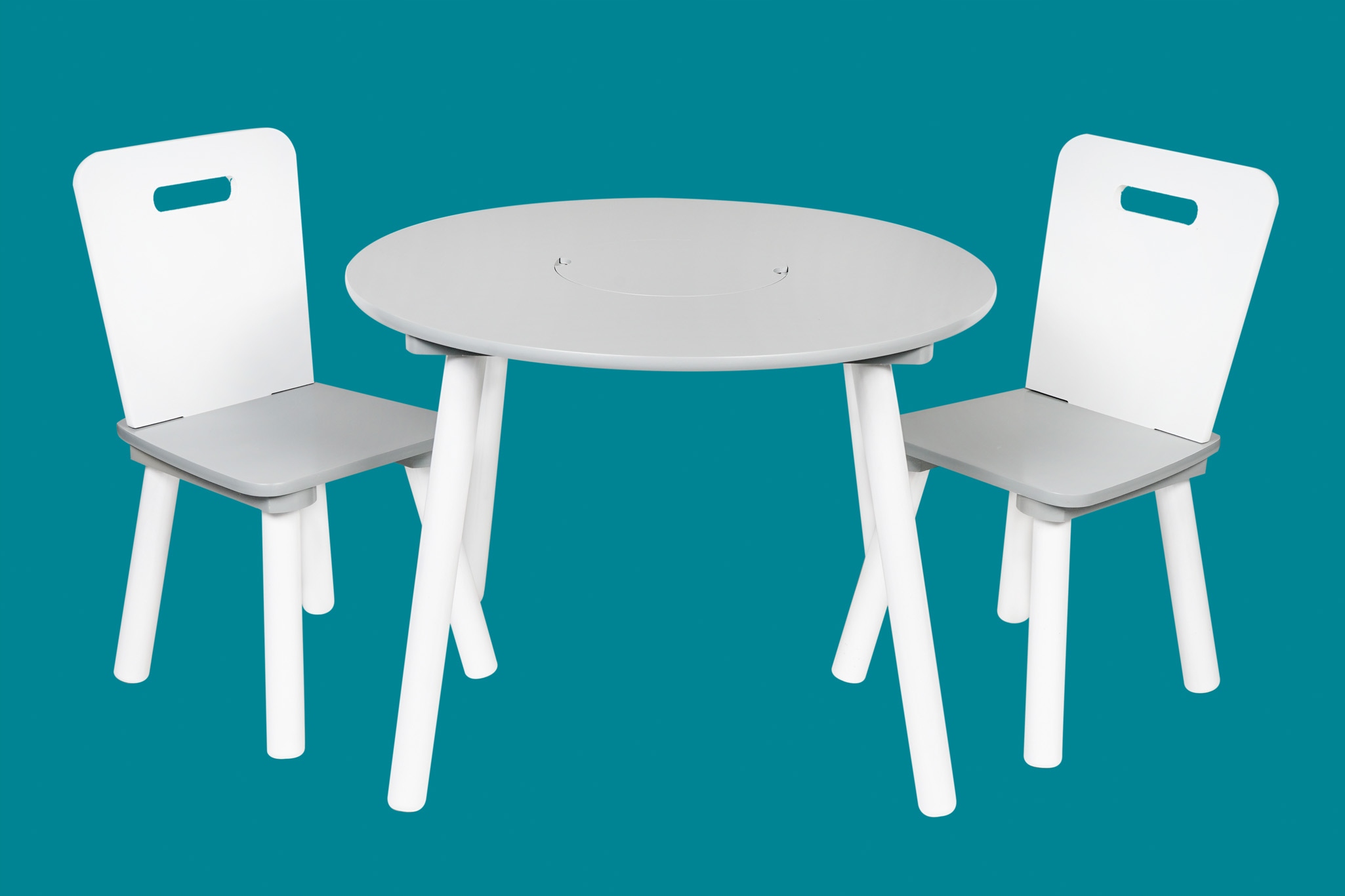 STÓŁ STOLIK BIURKO + 2 KRZESŁA I SCHOWEK Kolekcja MEBLE