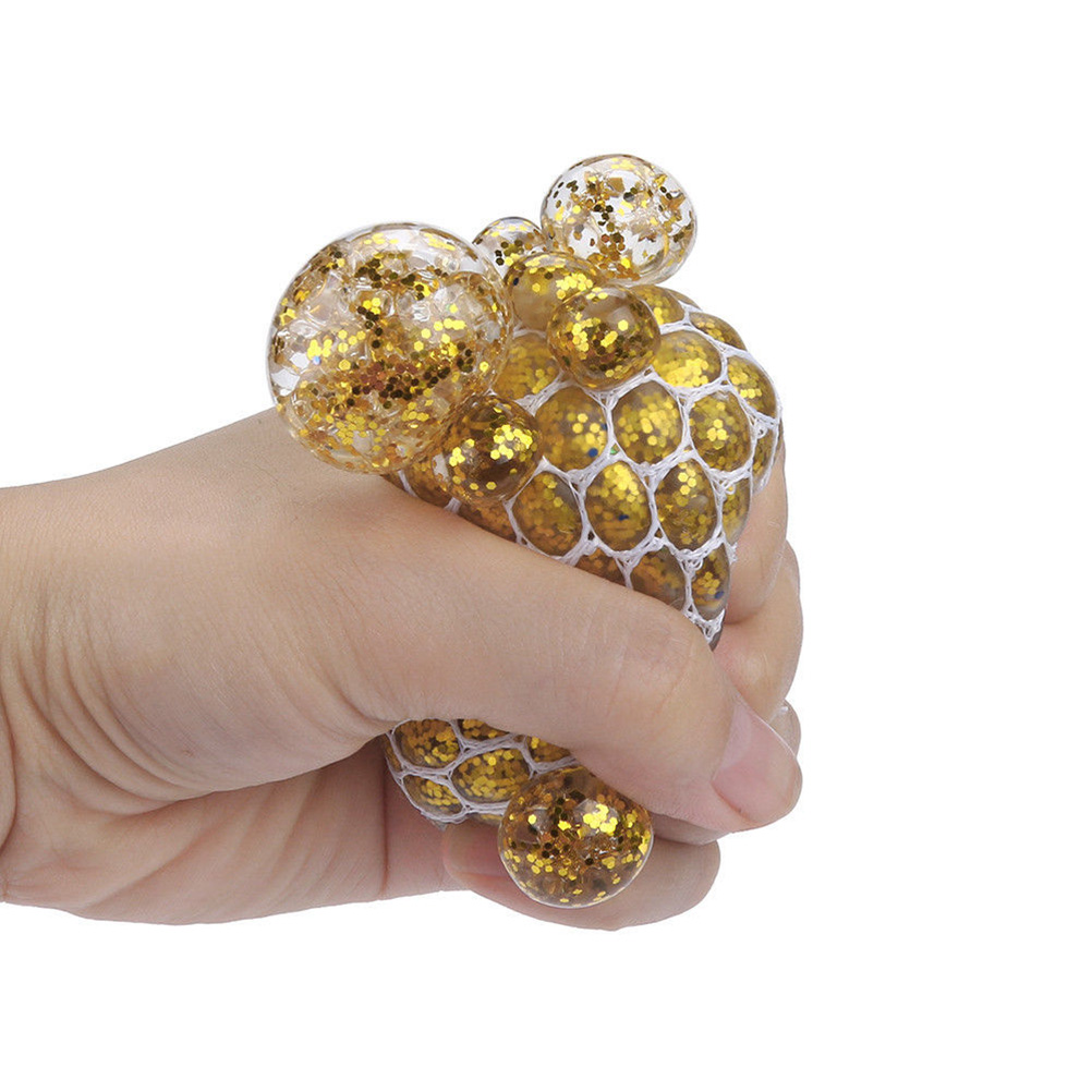 

Gniotek Brokat Antystresowy Winogrono w Siatce