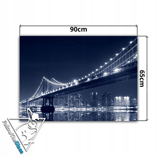 dekor szkło panel hartowany HD 90x65 most Typ dekor