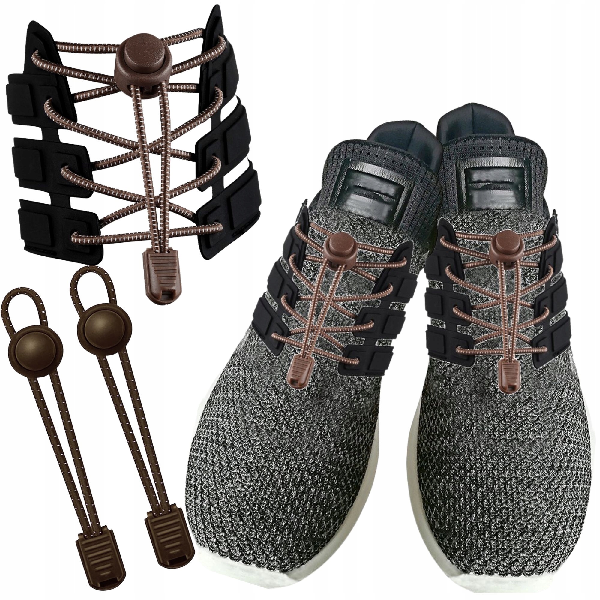 ELASTYCZNE SZNURÓWKI DO BUTÓW DLA DZIECI BEZ WIĄZANIA SAMOZACISKOWE KOMPLET Model fit1114