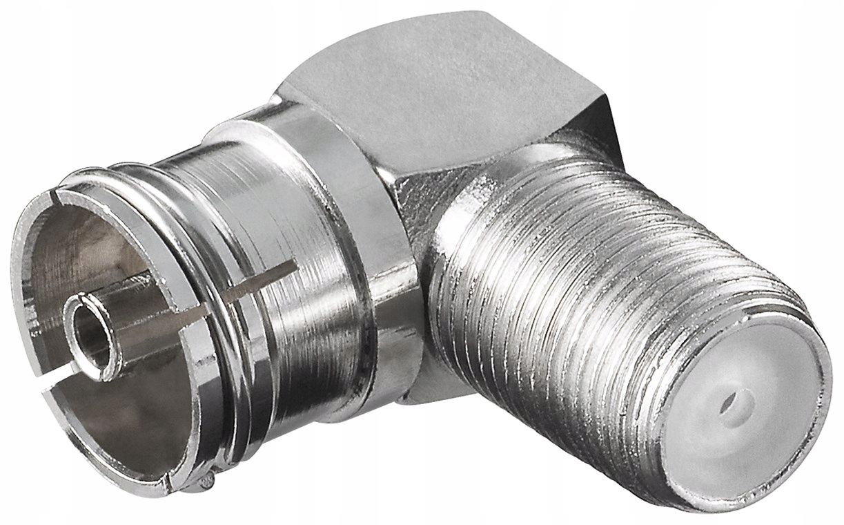 

Adapter Antenowy Kątowy Gniazdo F - Gniazdo Tv 90°