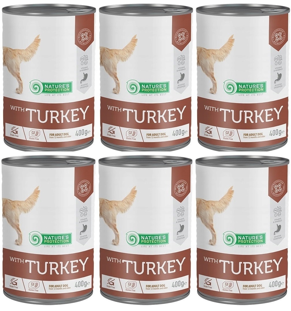 Levně Nature's Protection Krůta krmivo mokré 6 x 400 g Set