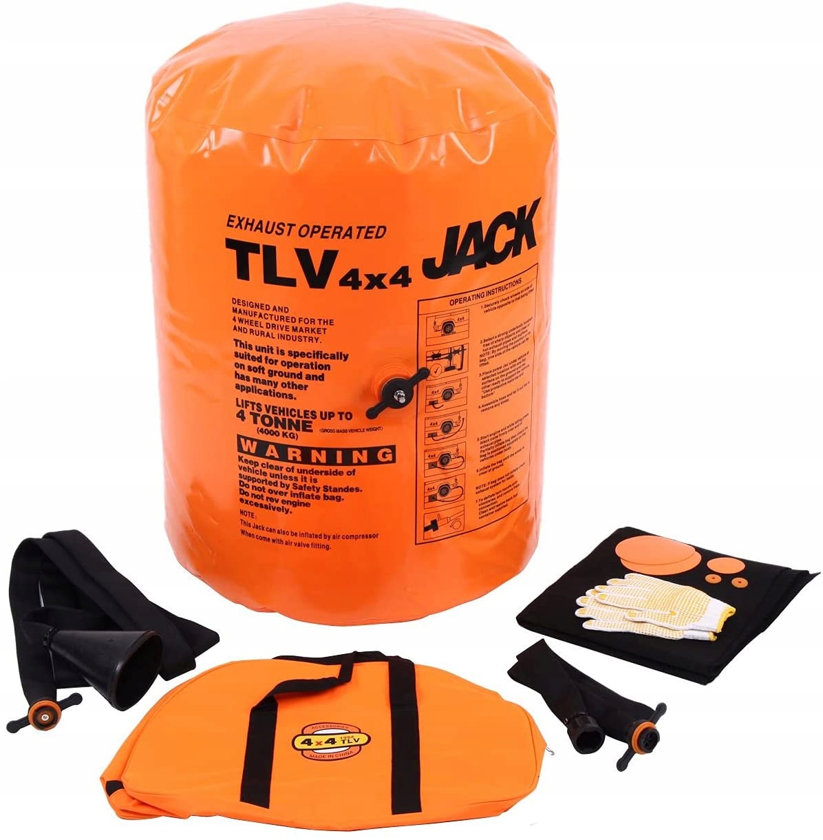 4T 80cm витяжний повітряний домкрат