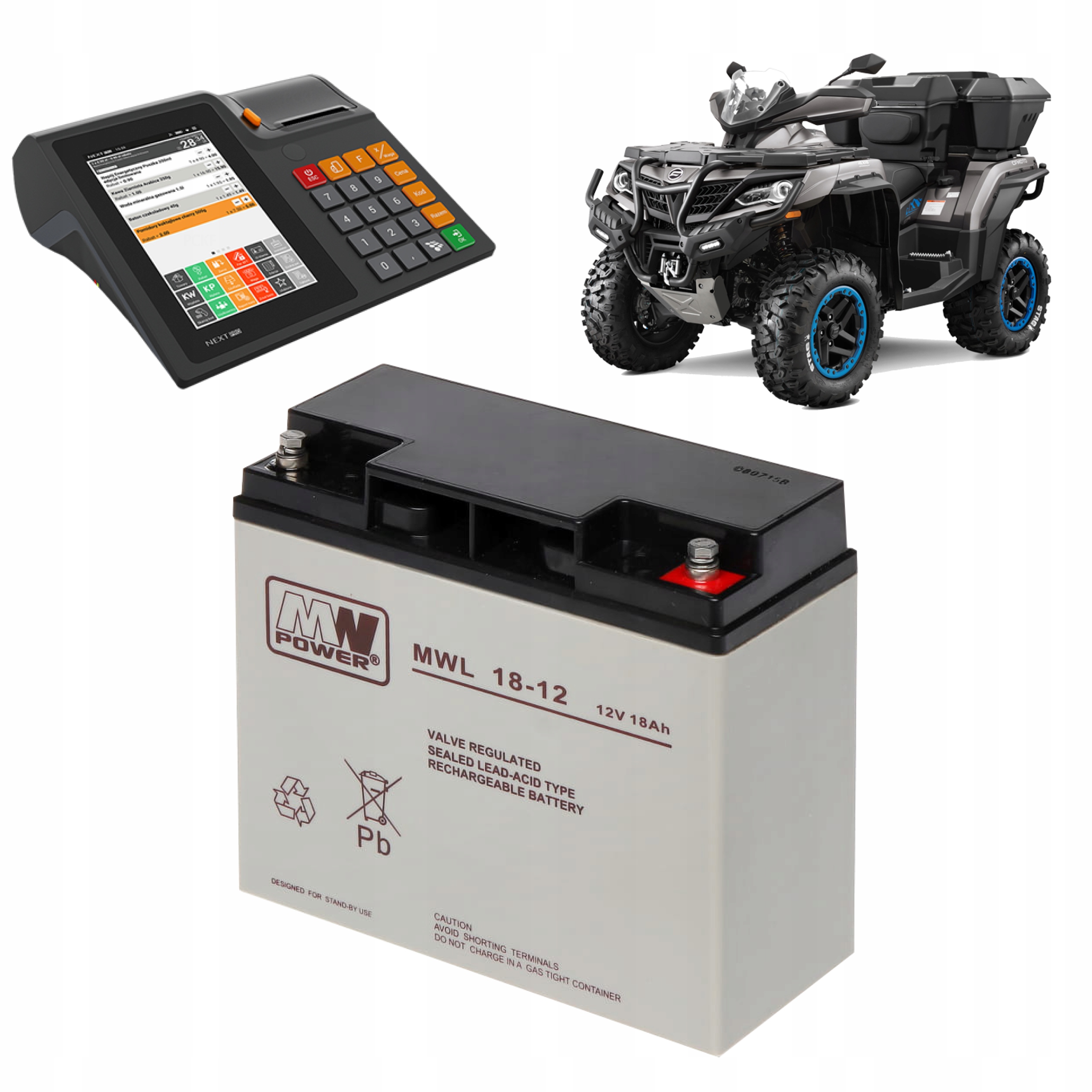 Akumulátor Mwl 18-12 Agm 12V/18AH pro Ups, Quady, Pokladny, Skútry