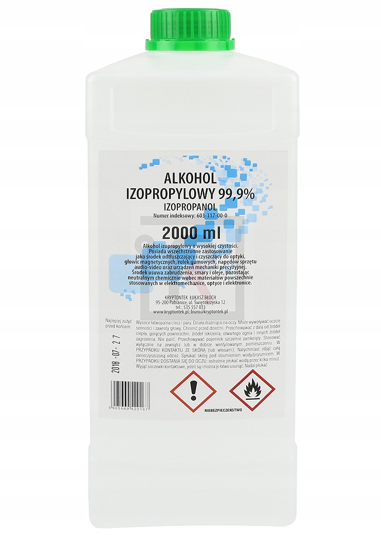 

Alkohol Izopropylowy Izopropanol Ipa 2L 2000ml K