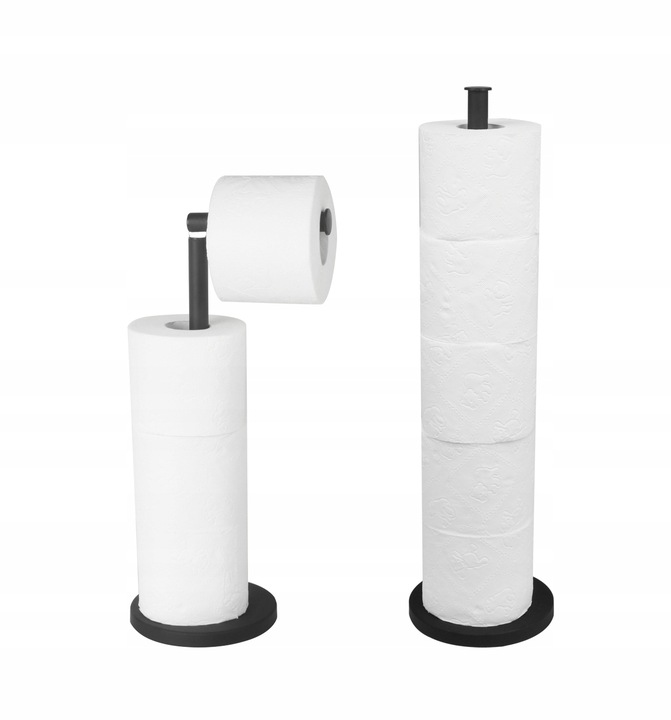 

Stojak Uchwyt Na Papier Toaletowy 2w1 Na 5 Rolek