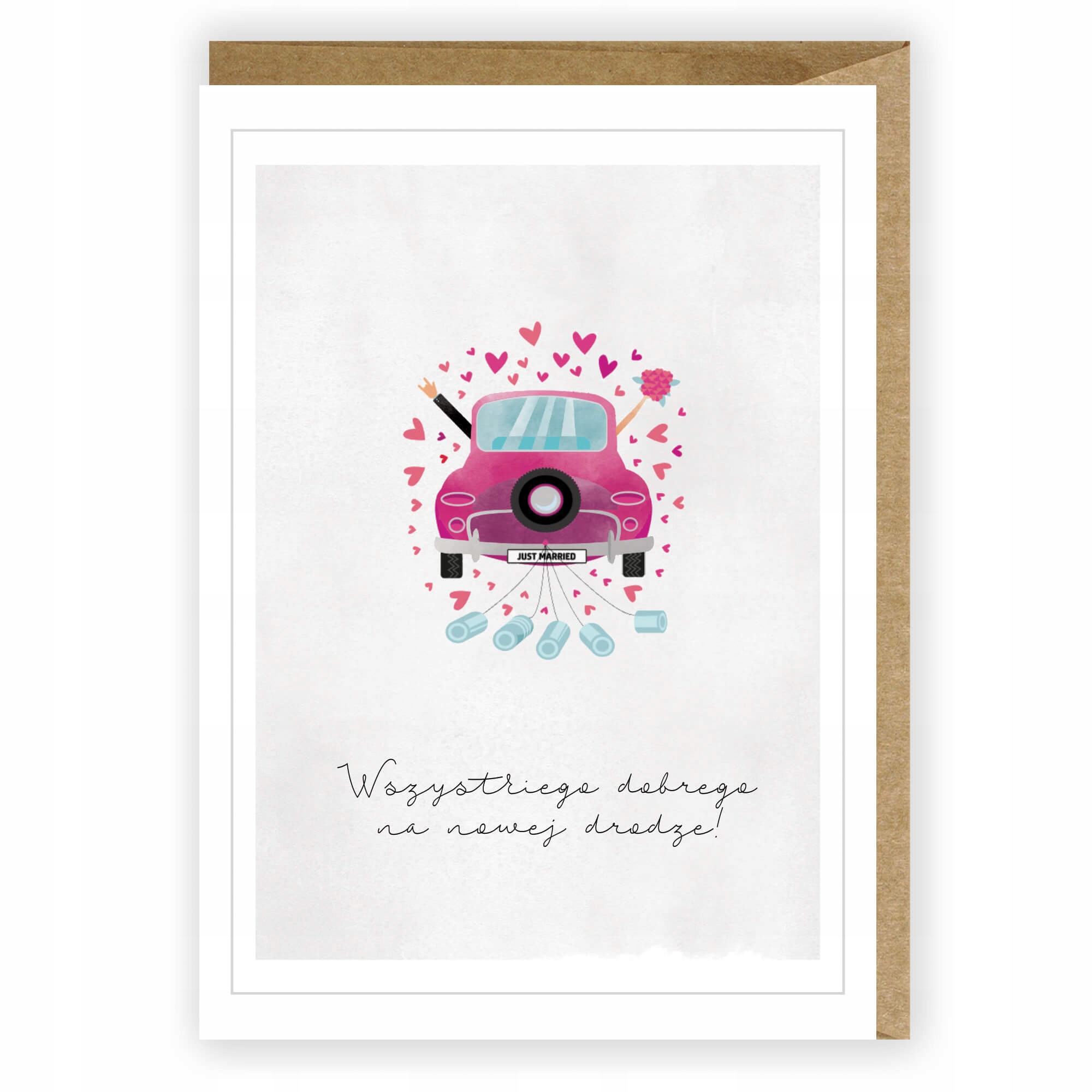 

Kartka okolicznościowa Ślubna życzenia Eko koperta