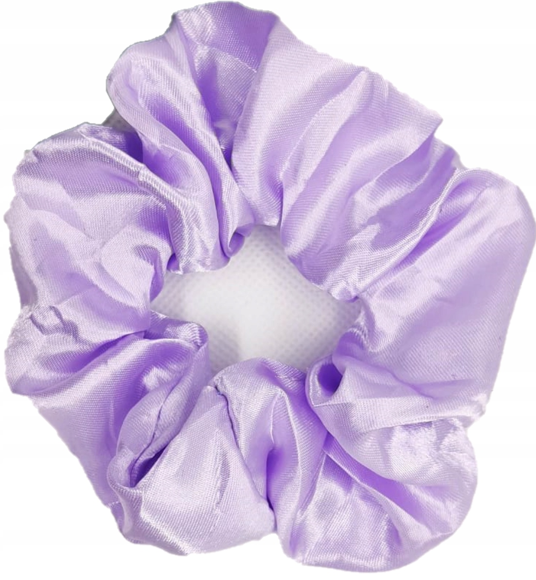 

Scrunchie Gumka Do Włosów Jasny Fiolet Satynowa