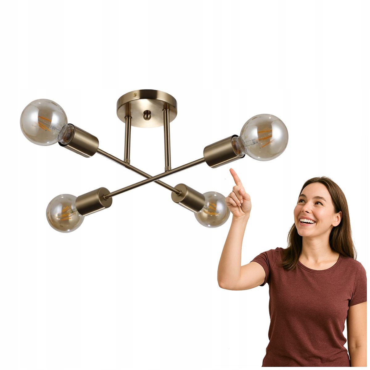 Stropní svítidlo Formio PND-4052-4-HBR Italux