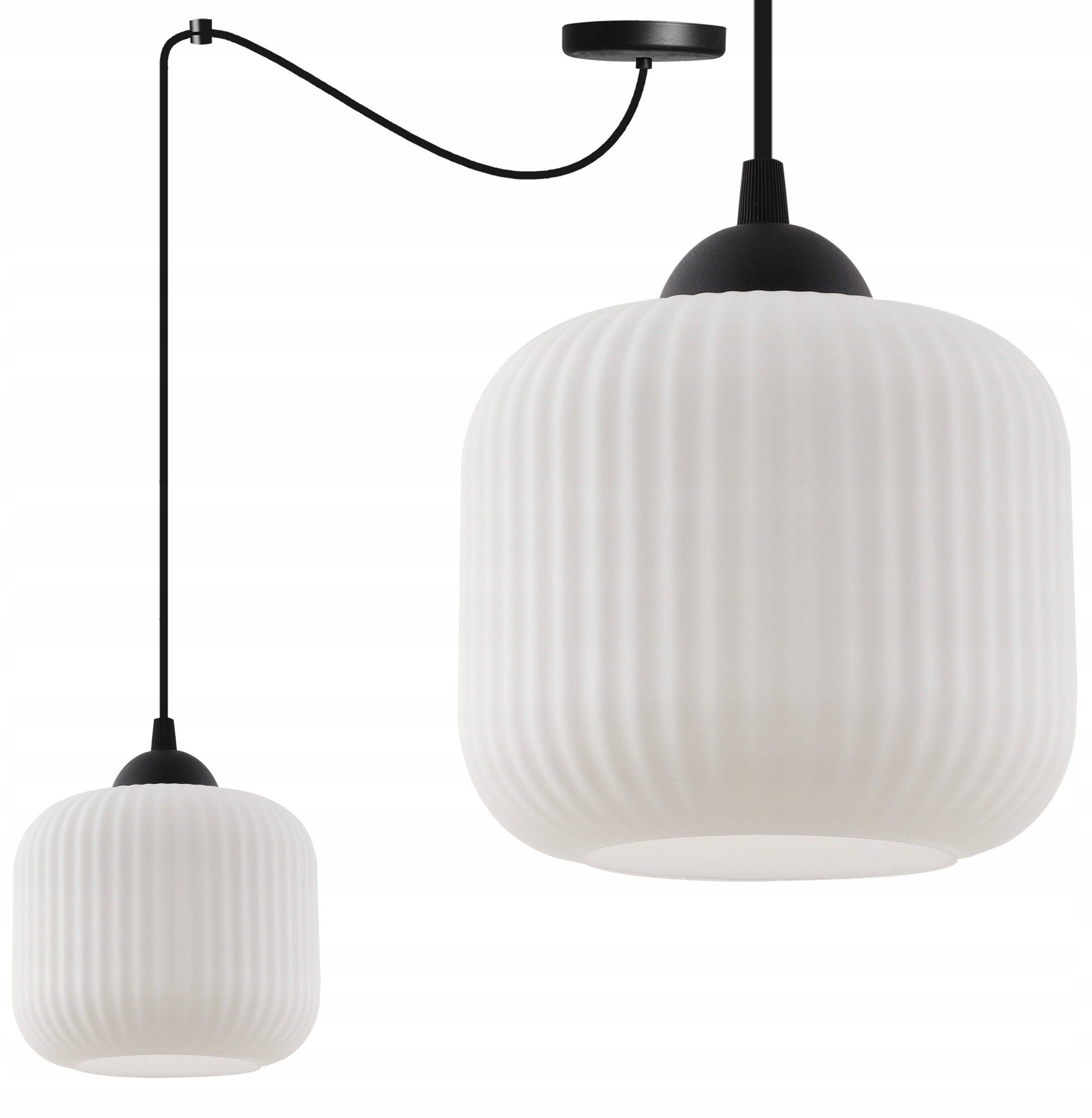 Jemný moderní závěs Riffle, univerzální skandinávská lampa do kuchyně