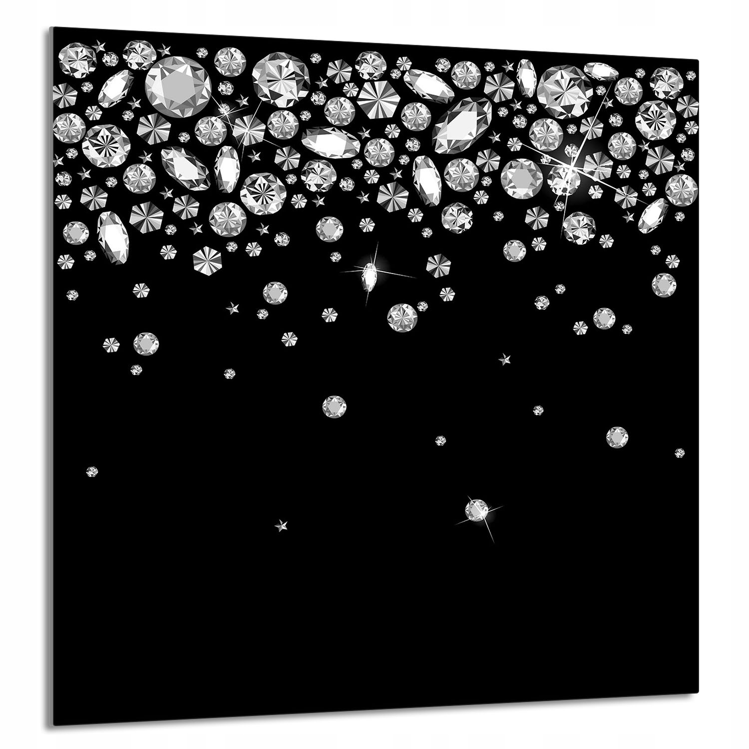 Skleněný Panel Do Kuchyně 60x65 Diamanty Tvrzené Sklo