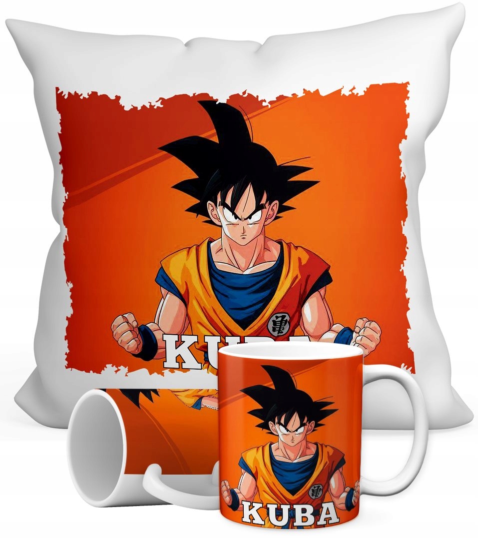 

Dragon Ball Zestaw Kubek+poduszka+dowolne Imię