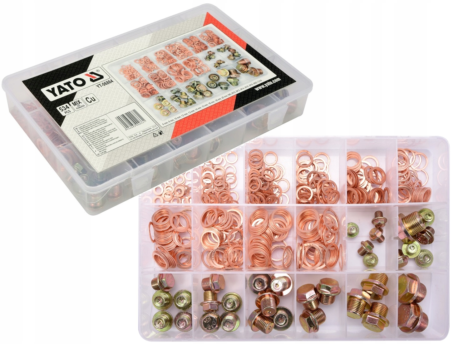 ШАЙБЫ МАСЛЯНЫЕ СЛИВНЫЕ ПРОБКИ 534CZ YATO YT-06864