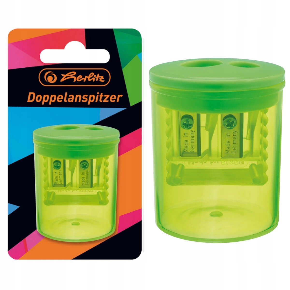 Temperówka podwójna z pojemnikiem Art Neon HERLITZ Rodzaj podwójna