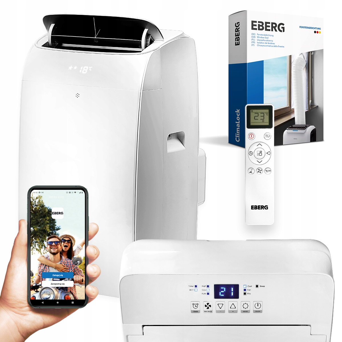 

Klimatyzator przenośny Elio 3,5kW WiFi ClimaLock