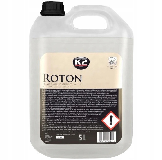 K2 ROTON DO CZYSZCZENIA FELG KRWAWIACA FELGA 5L
