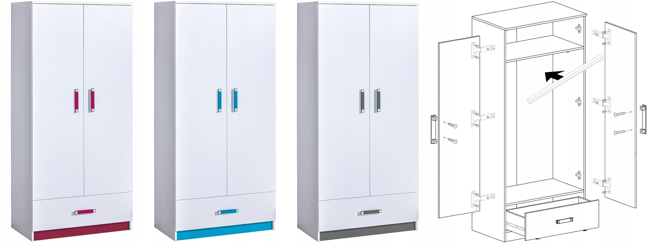 meblościanka zestaw biurko szafa komoda Trafiko 6 Kod producenta trafiko z6/p