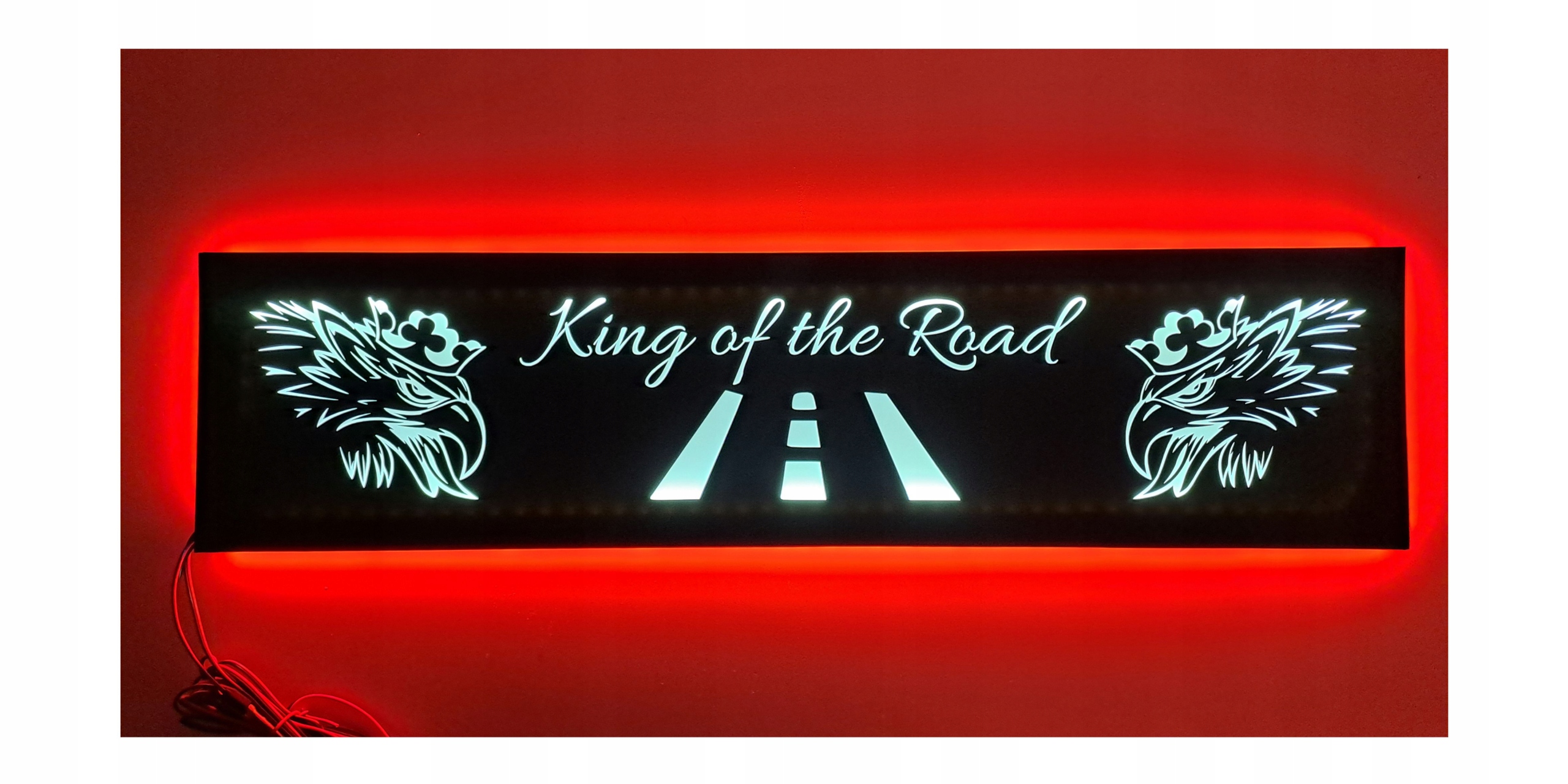 Led tabuľa King of the Road nad posteľ s podsvietením kabíny Tir Lkw