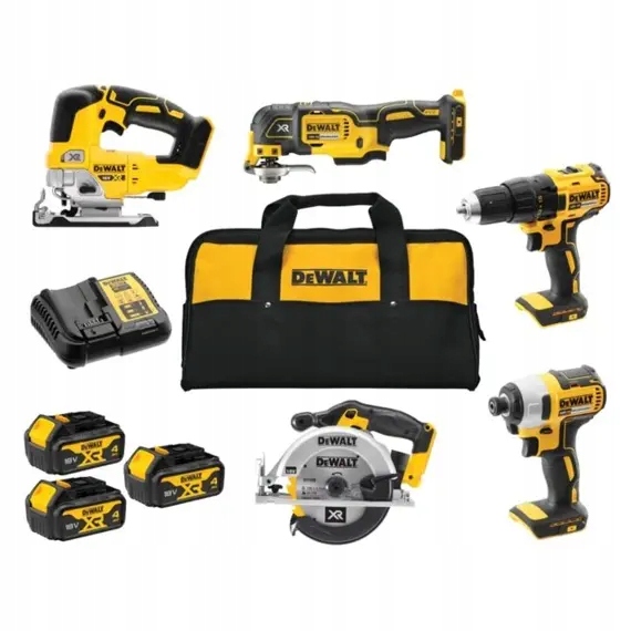 DeWalt DCK503M3 zestaw combo DCD777+DCF787+DCS391+DCS355, 18V/3*4Ah