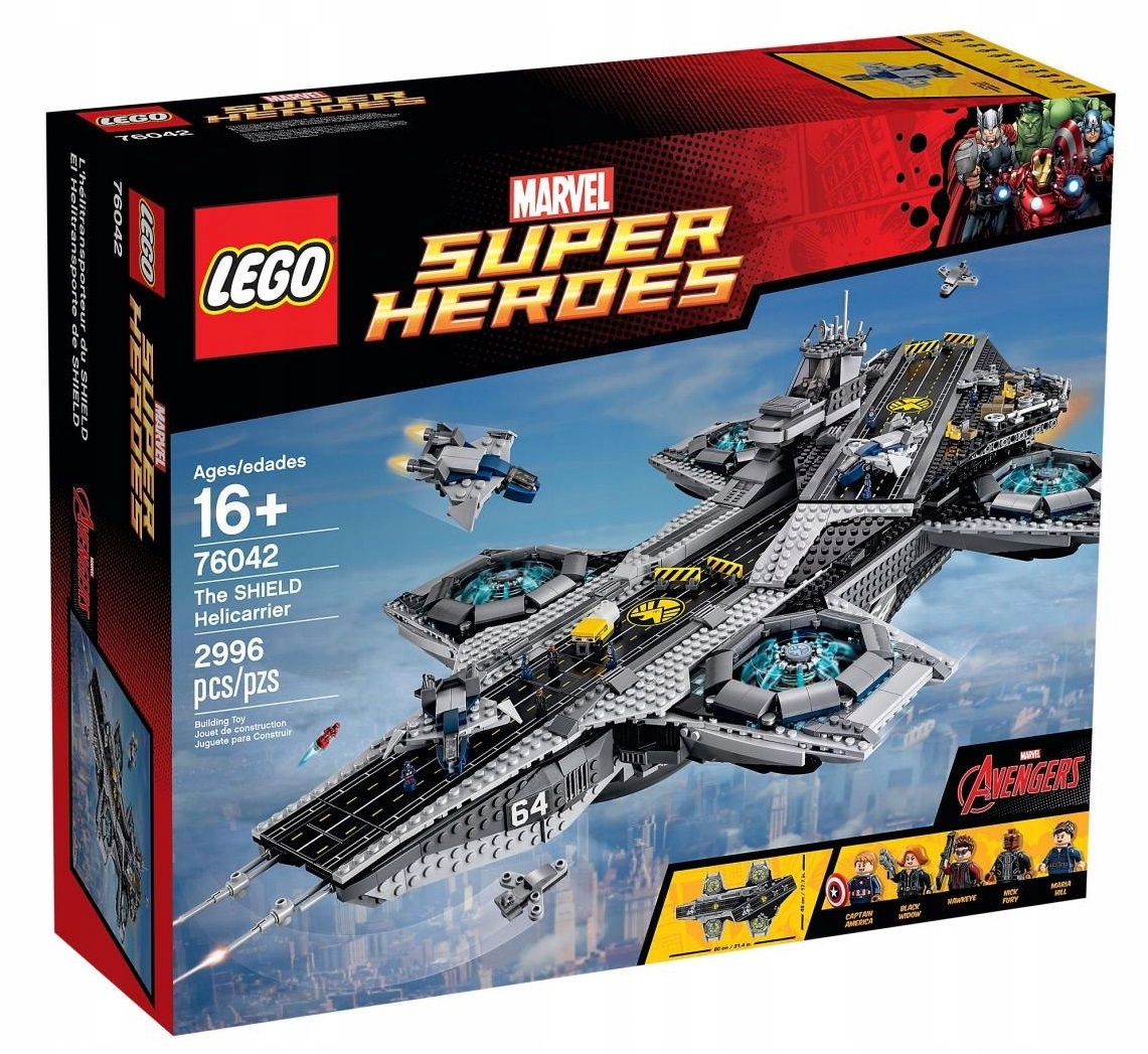 Lego Heroes 76042 Lotniskowiec Shield Helicarrier