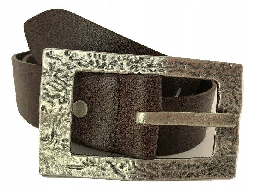 

Pasek Damski Brązowy Duża Klamra szer. 4cm