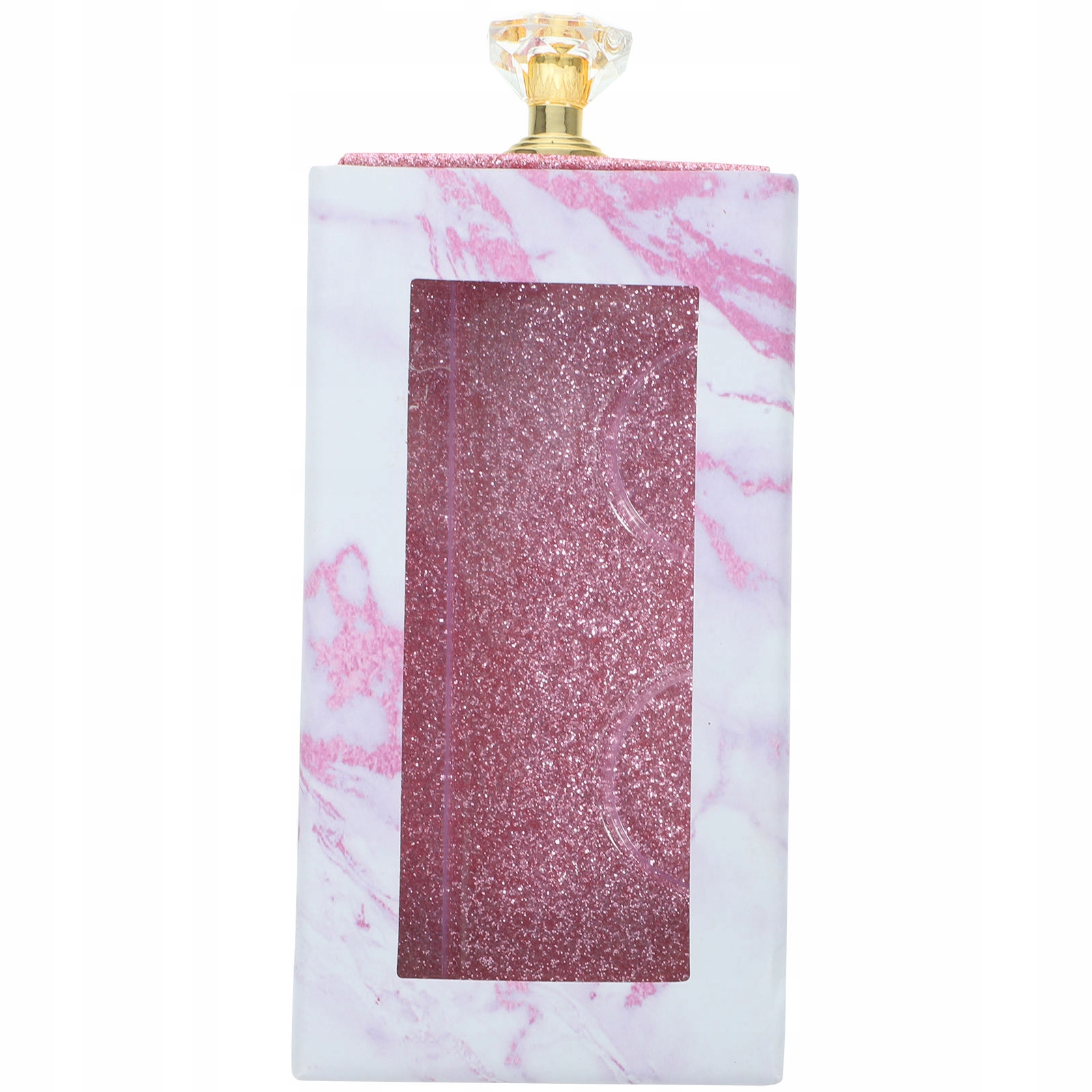 ESTETYCZNY BOX DO PRZECHOWYWANIA RZĘS Z UCHWYTEM I PRZEZROCZYSTYM