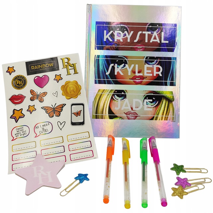 Rainbow High Pamiętnik notatnik A4 MGA z dodatkami Kod producenta 23461