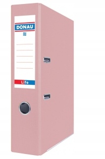 

Segregator biurowy A4 75mm różowy Pastel Donau