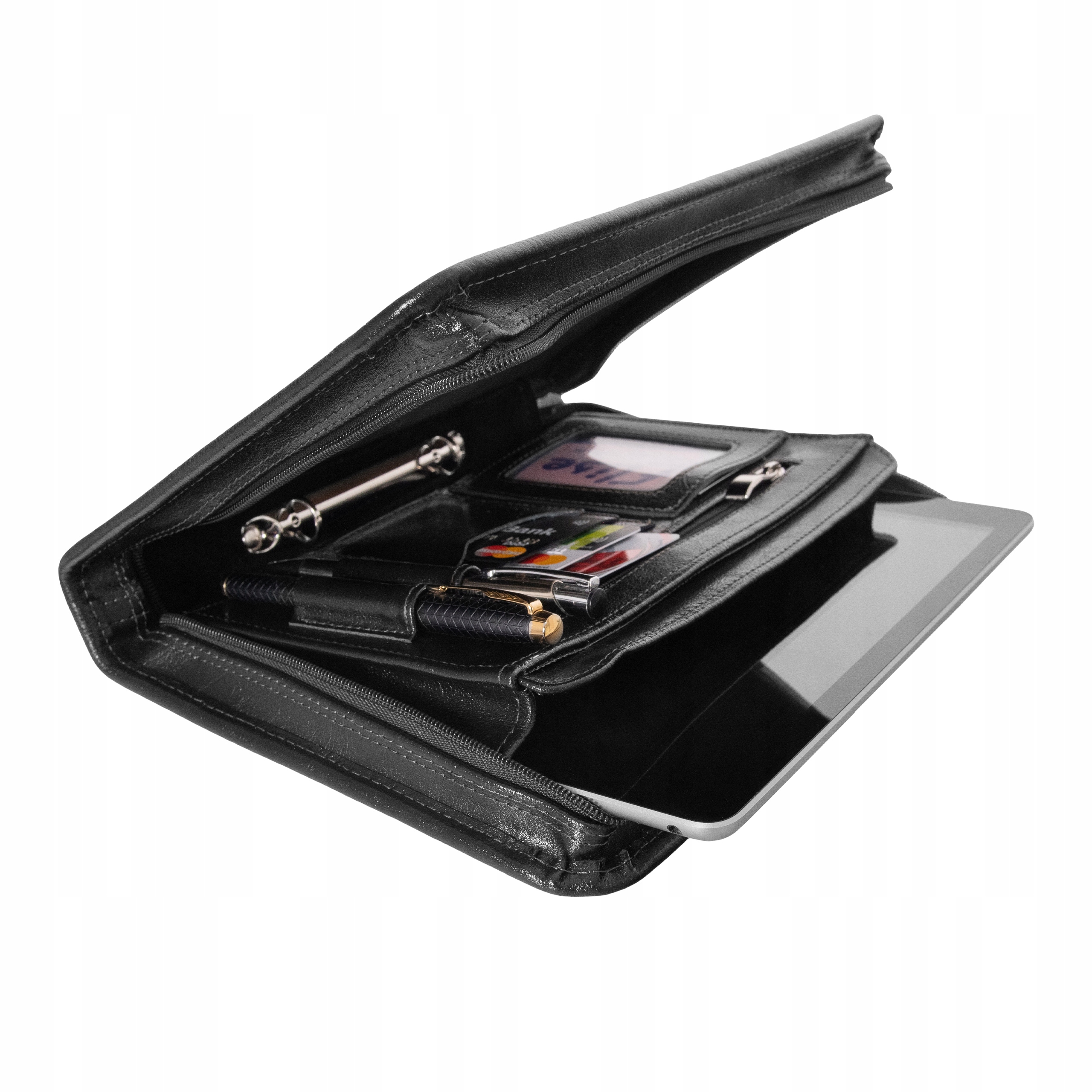 Organizer Aktówka A5 SKÓRA NATURALNA BWS08 czarna Rodzaj aktówka