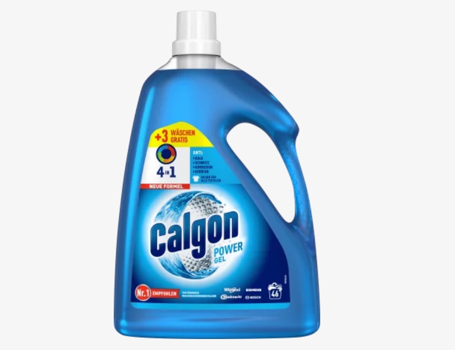 Calgon Hygiene Plus Żel Odkamieniacz Pralki 750ml x4