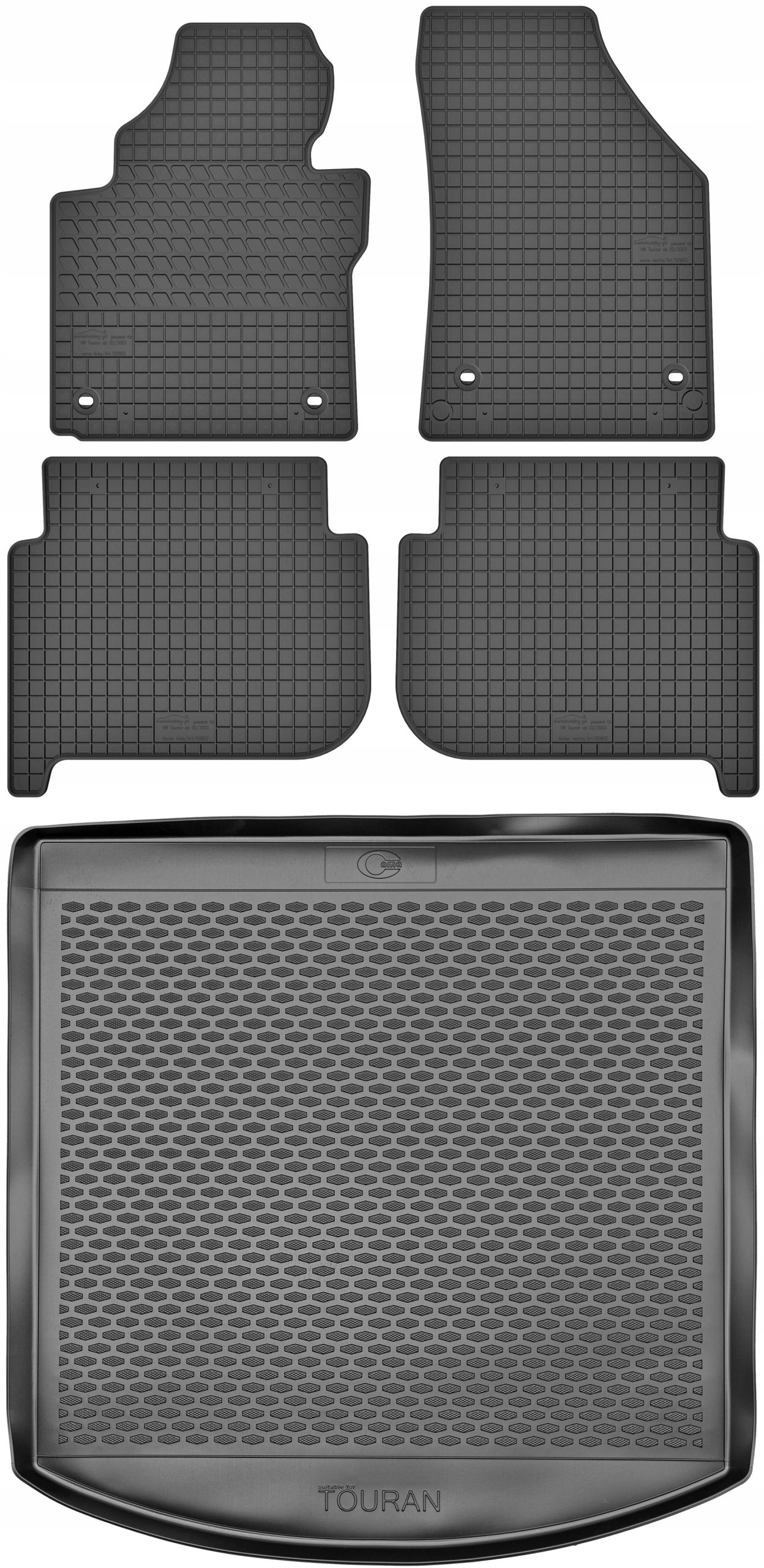 

Vw Touran I 5os Fl 2010-2015 Dywaniki + mata