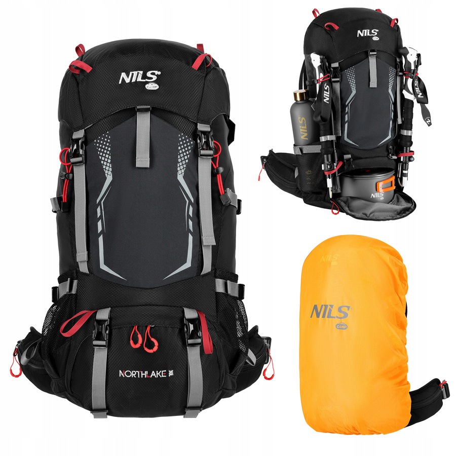 Batoh taktický vojenský batoh Nils, černý, 40 l