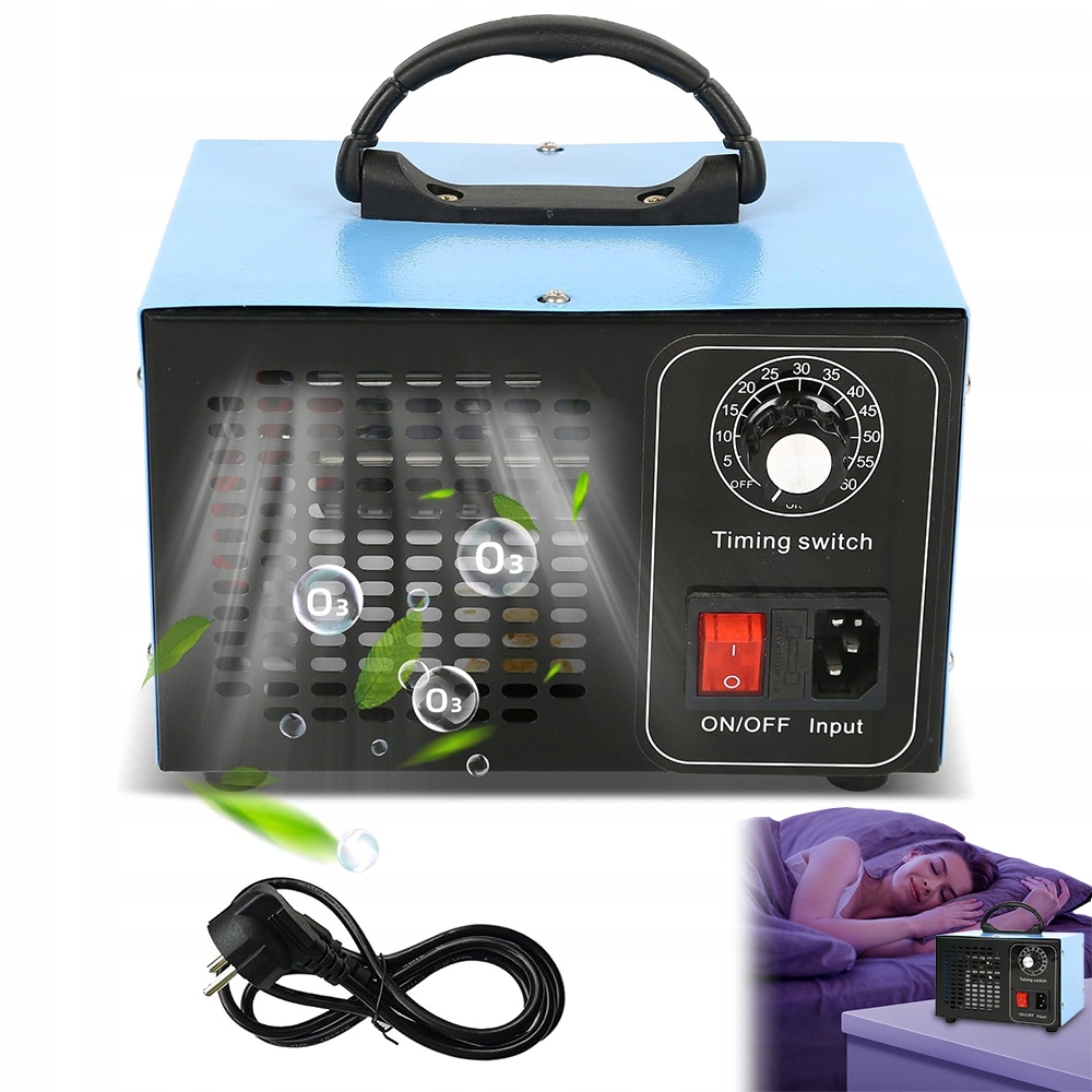 Průmyslový Generátor Ozonu 48000 Mg/h S Časovačem Pro Auto A Byt