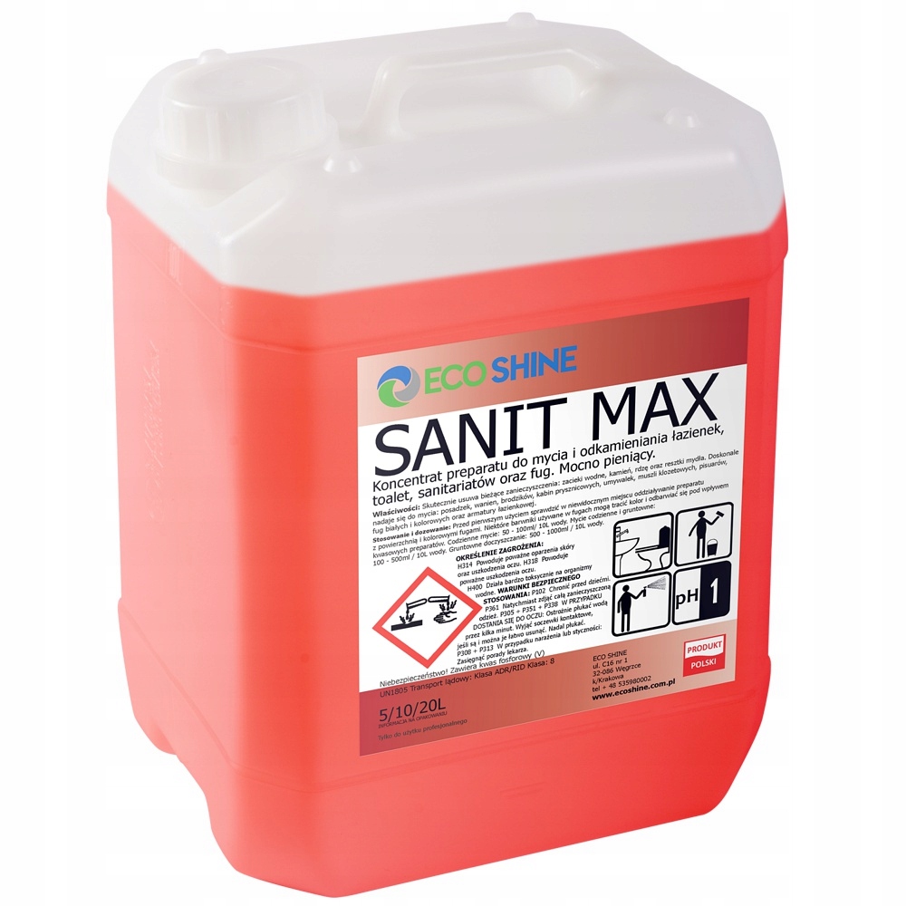 Levně Eco Shine Sanit Max 5L Koncentrát Do Koupelny