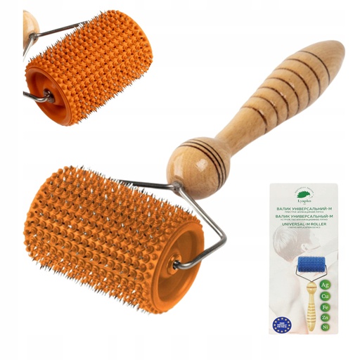 Wałek Do Masażu Uniwersalny Lyapko 3,5MM Masażer Z Igłami Pomarańczowy