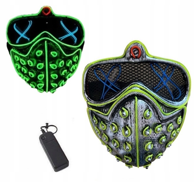 

Maska Led Świecąca Punk Cosplay Halloween Karnawał