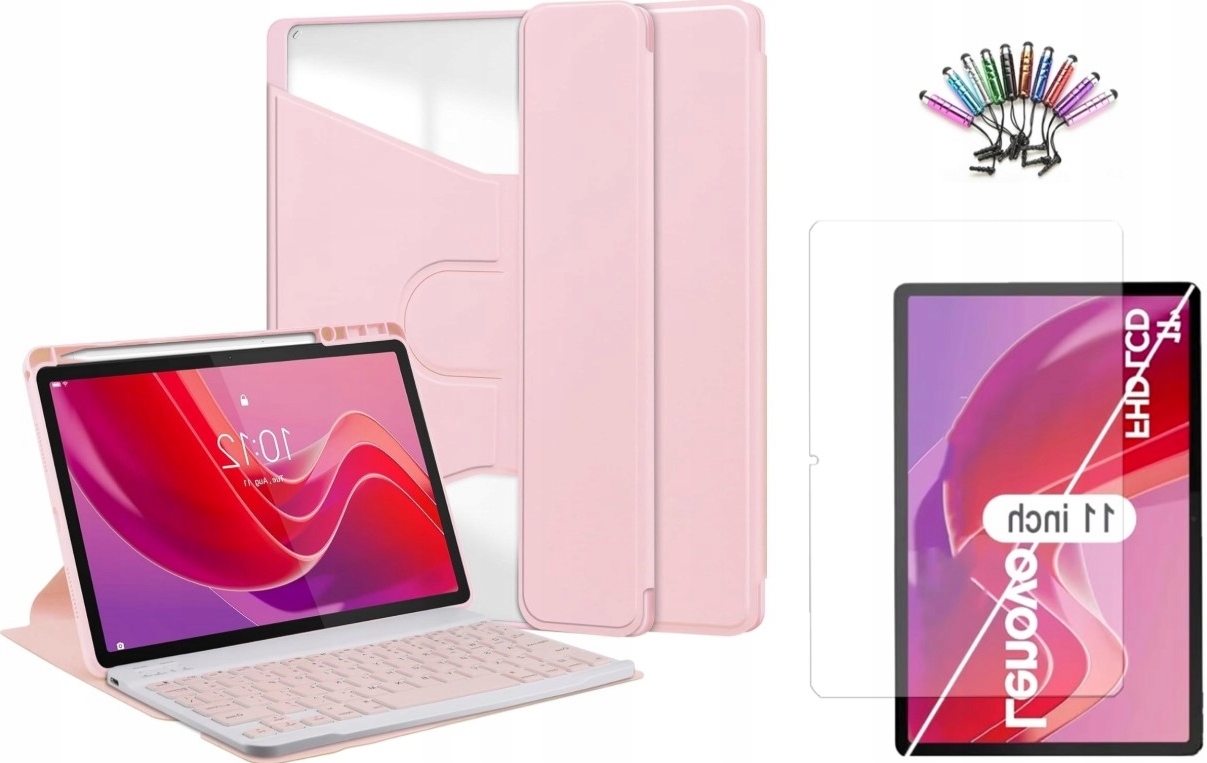 Etui z klawiatura Lenovo Idea Tab 11 2025 TB336FU TB336ZU Szkło Rysik