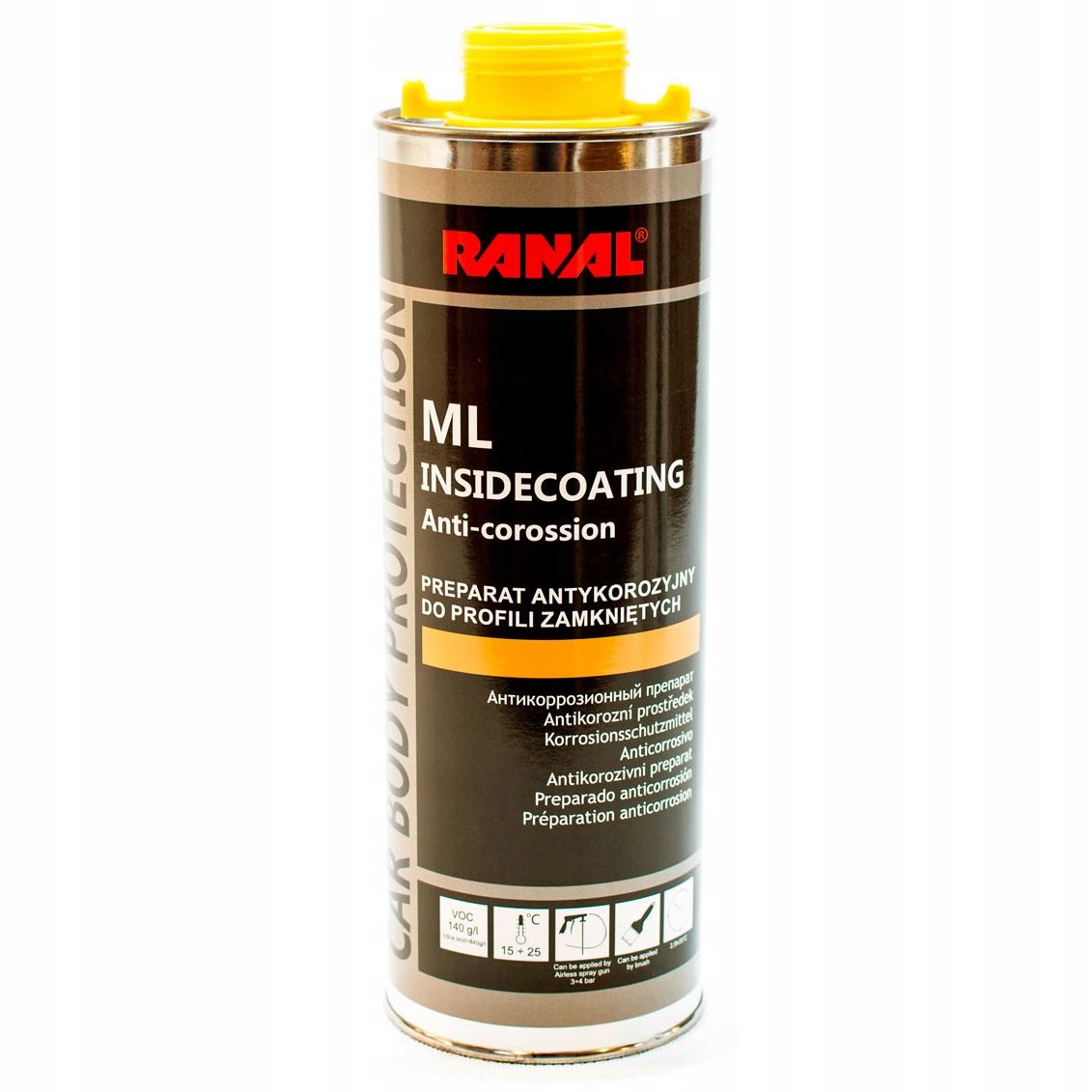 KONSERWACJA PROFILI ZAMKNIETYCH RANAL 3L PISTOLET Packaging Volume 3000 ml