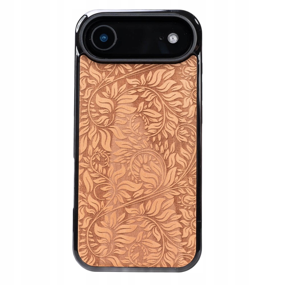 Dřevěný Pouzdro Bewood pro iPhone 17 Air s motivem jablečných listů