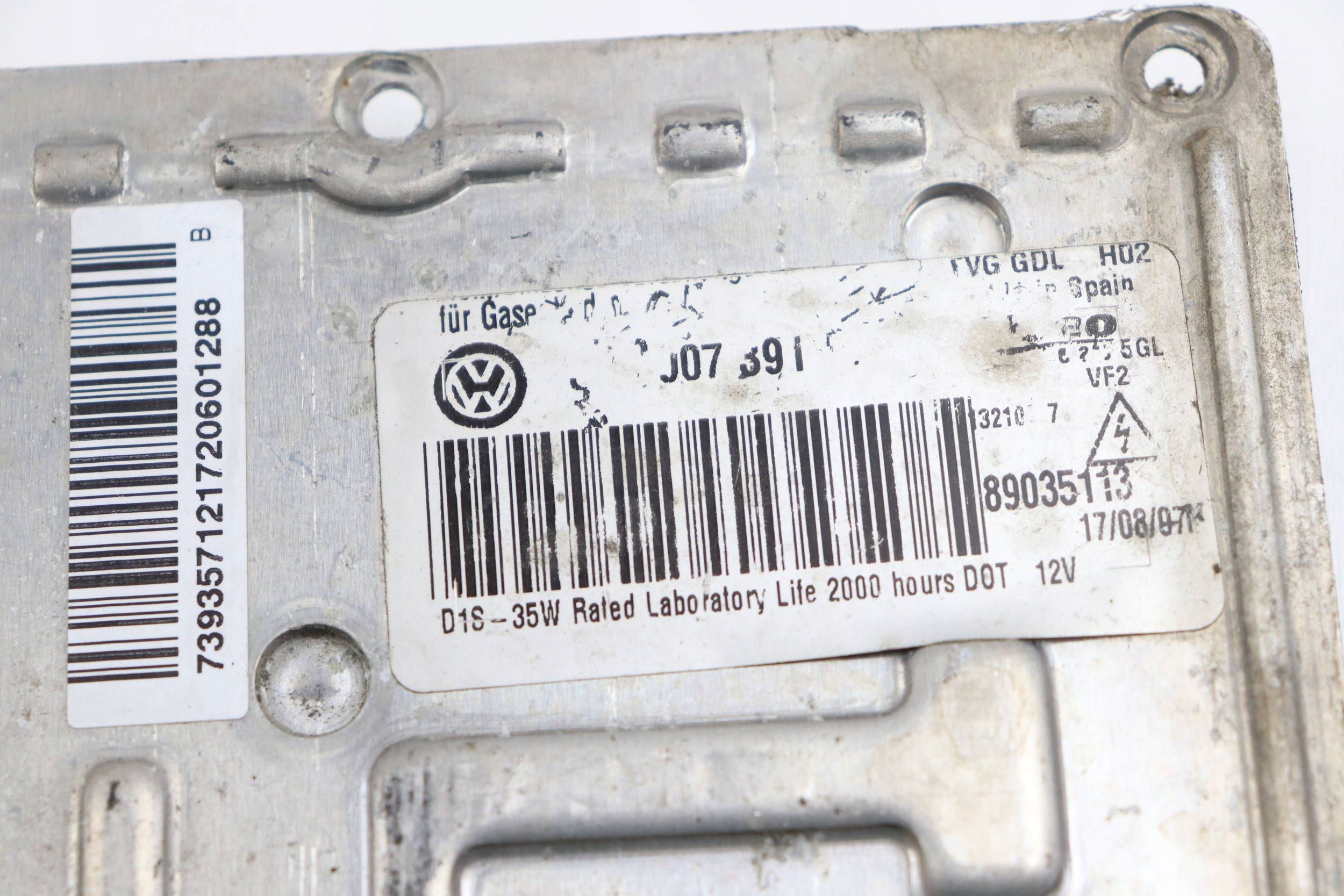 VW PASSAT B6 control unit XENON 3D0907391B 89035113