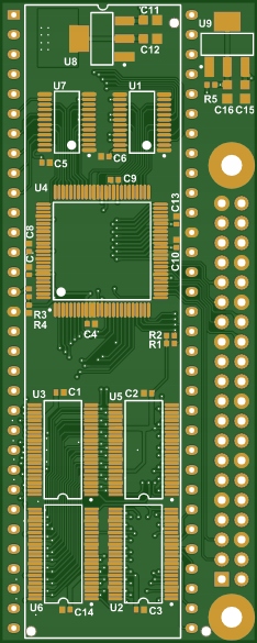 Печатная плата PiStorm для Amiga 500 / 2000
