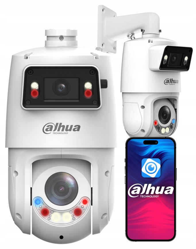 Kamera Ip Obrotowa Dahua 8MPx (4MP+4MP) X-Spans SDT4E425-4F-GB-A-PV Ai Smd