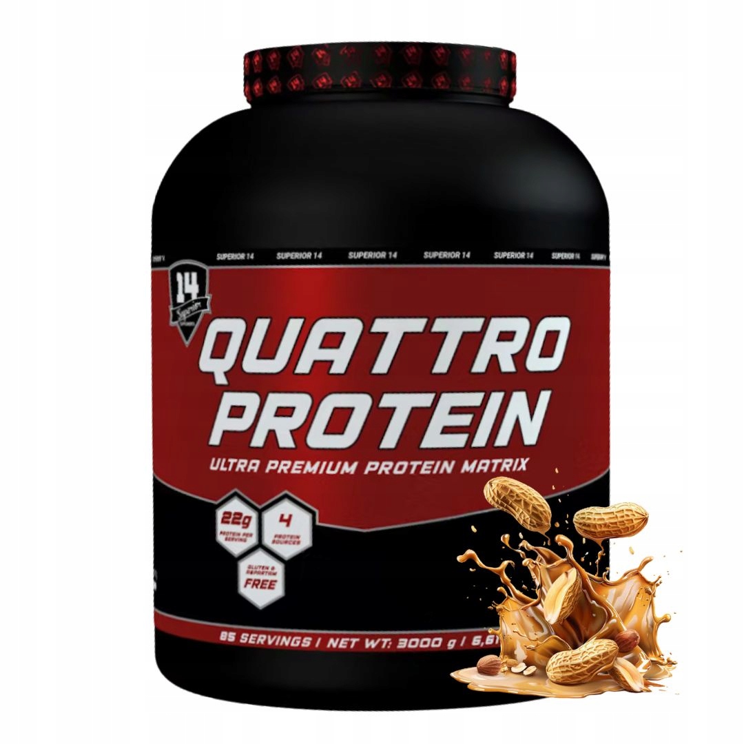 SUPERIOR14 Quattro Protein 3000G protein mix bílkovin wpc wpi koncentrát iso