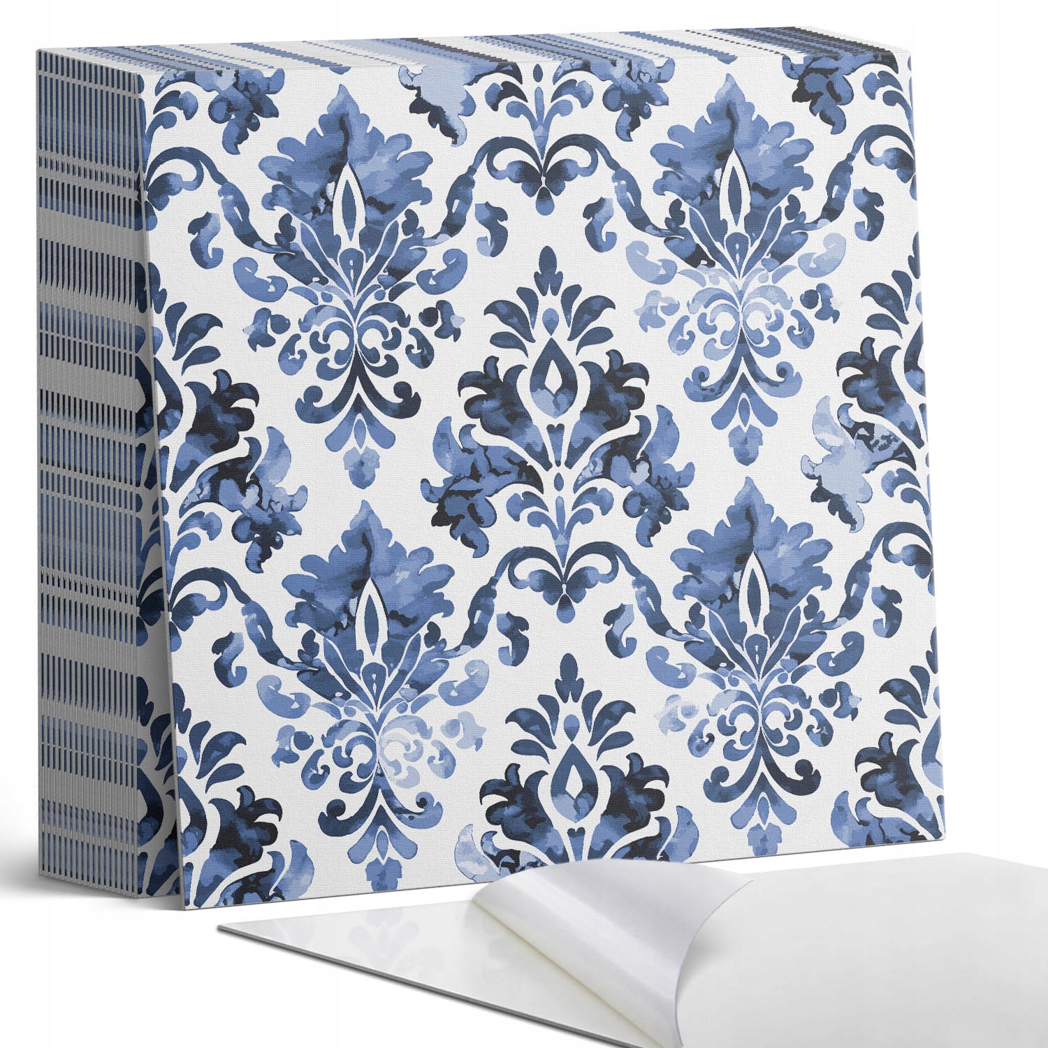 Samolepící Pvc dlaždice Vzor květin v barokním stylu 20 x 20 x 20 cm