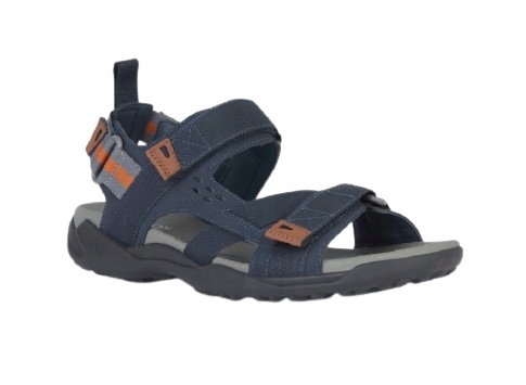 Geox Pánské Letní Sandály Na Suchý Zip, Sportovní, Tmavě Modré, Velikost 41 Jjd