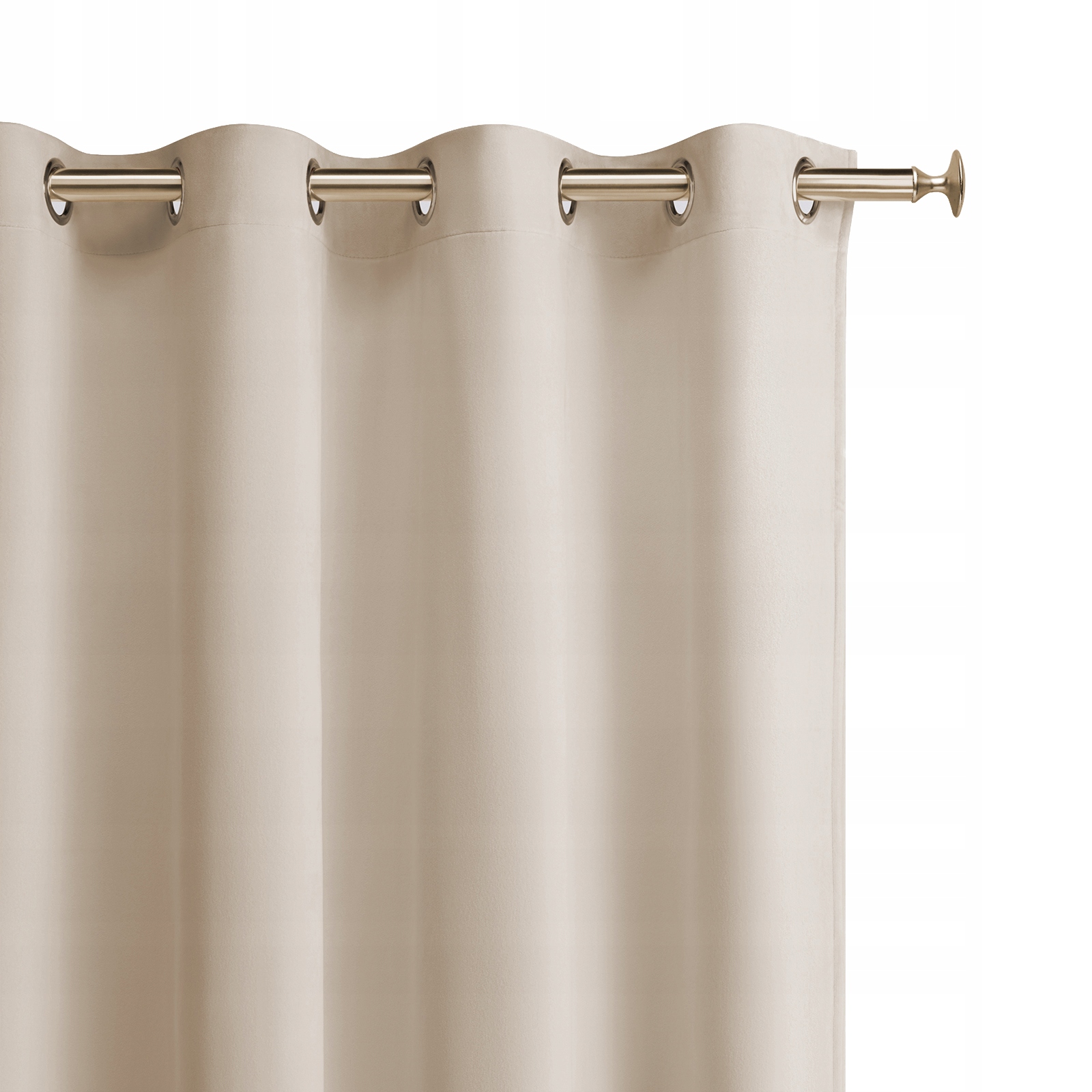 

Zasłona gotowa 140x280 przelotki Aura kremowa Z