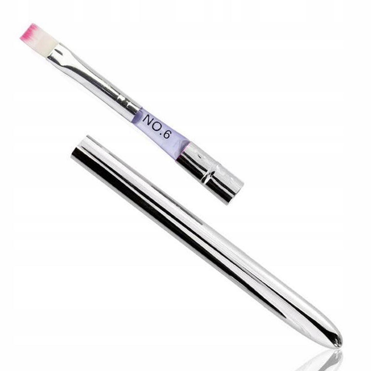 

Pędzelek pędzel do żelu płaski nr 6 składany błęki