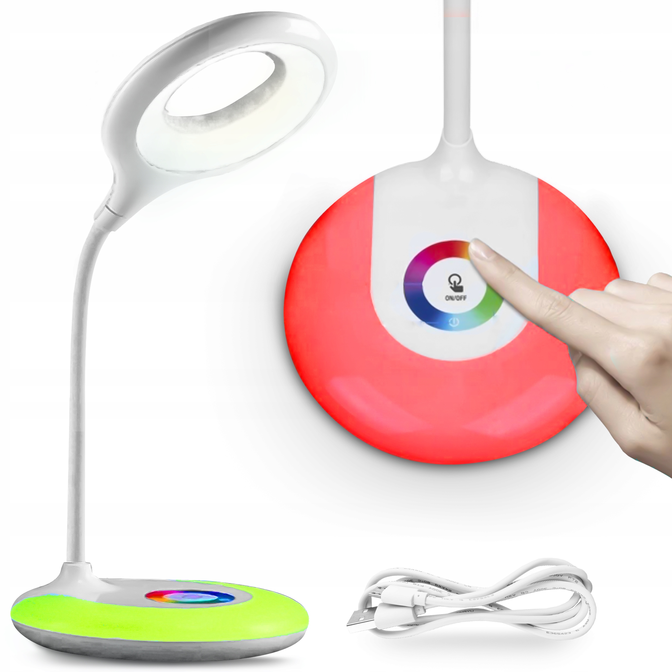 

Lampka Biurkowa Led Szkolna Na Biurko 256 Barw Rgb